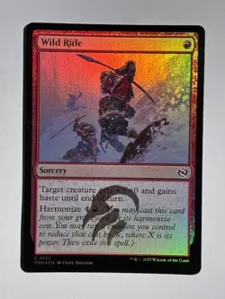 Wild Ride 132 Common Tarkir: Dragonstorm Magic: The Gathering Foil LP - Image 1