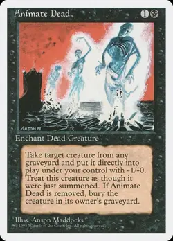 Animate Dead 4th Edition LP MTG - Image 1