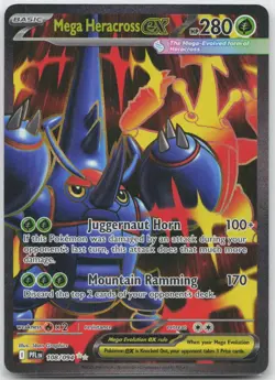 Mega Heracross ex - Ultra Rare ME02: Phantasmal Flames 108/094 Pokemon TCG - Image 1