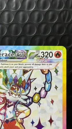 Pokemon TCG Cinderace EX Full Art Ultra Rare Rainbow Holo 157/142 - Image 3