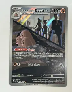 Pokemon TCG Team Rocket's Dugtrio Ascended Heroes Illustration Rare Holo 239/217 - Image 1