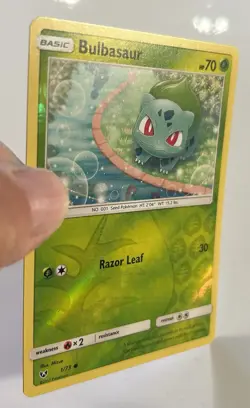 Pokemon Shining Legends Bulbasaur 1/73 Reverse Holo Card LP - Image 2