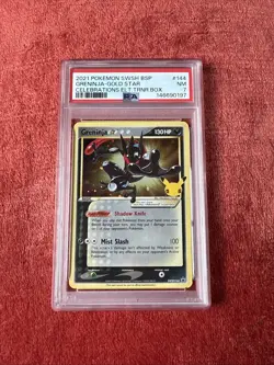 Pokemon TCG Greninja Gold Star SWSH144 Promo Holo Celebrations PSA 7 - Image 1