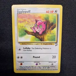 Jigglypuff 77/130 Pokemon Base Set 2 NM - Image 1