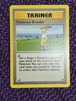 Pokemon Breeder 76/102 WotC Base Set Unlimited Rare NM - Image 2