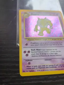 Pokemon TCG Hypno Fossil 8/62 Unlimited Holo Rare LP - Image 3
