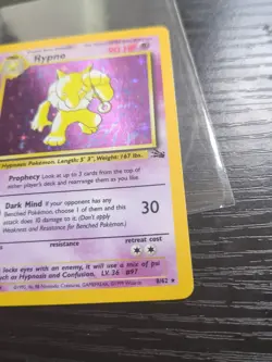 Pokemon TCG Hypno Fossil 8/62 Unlimited Holo Rare LP - Image 4