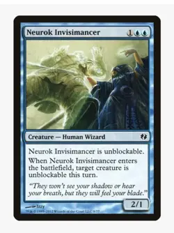 MTG Neurok Invisimancer #8 DDI Near Mint NM Magic Card in Protective Sleeve - Image 1