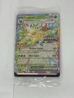 Leafeon ex 006/131 Prismatic Evolutions Stamped Surprise Box Promo Card SEALED - Image 2