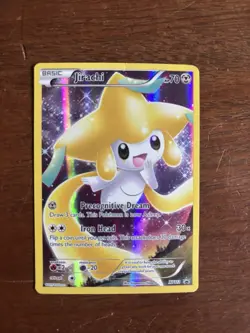 Pokemon XY Promo Jirachi XY112 Black Star Full Art - LP - Image 1