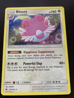 Blissey 153/214 Lost Thunder Cosmos Holo Lightly Played 2018 Pokemon TCG - Image 1