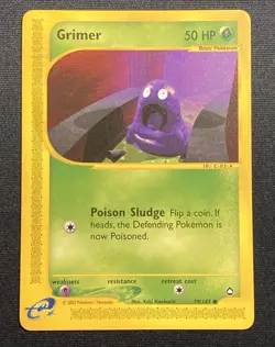 Grimer Non-Foil (2003) Pokemon Aquapolis #79/147 - Image 1