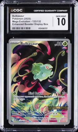 2025 POKEMON #133/132 BULBASAUR CGC 10 GEM MINT - Image 1