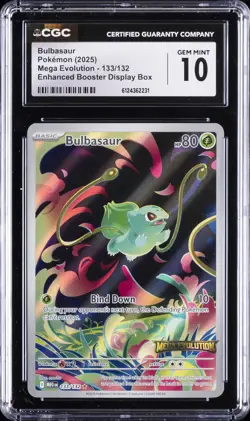 2025 POKEMON #133/132 BULBASAUR CGC 10 GEM MINT - Image 1