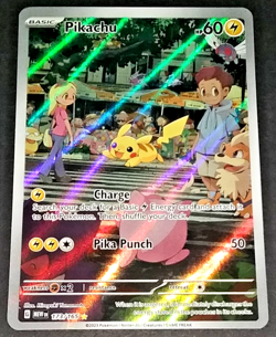 POKEMON SCARLET & VIOLET 151 - PIKACHU #173/165 - ILLUSTRATION RARE (NM) - Image 1
