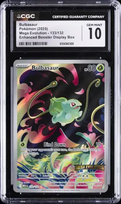 2025 POKEMON #133/132 BULBASAUR CGC 10 GEM MINT - Image 1