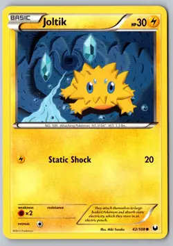 Pokemon: Joltik (42) Common Dark Explorers 42/108 LP+ - Image 1