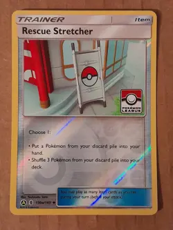 Pokemon Rescue Stretcher 130a/145 Reverse Holo League Promo NM-Mint See Picture - Image 1
