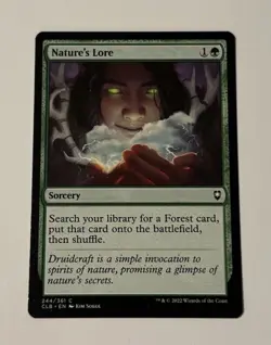 MTG Nature's Lore - Commander Legends Battle for Baldur's Gate NM - Image 1