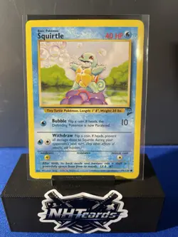 Pokemon Base Set Squirtle 93/130 Non Holo 1999 - Image 1