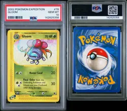 2002 POKEMON EXPEDITION #78 GLOOM PSA 10 NEW CERT! POP 48 - Image 3