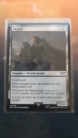 Magic The Gathering MTG The Lord Of The Rings Nazgul #0100 NM - Image 1