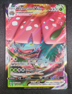 2021 Pokemon Venusaur VMAX Battle Box SWSH102 Black Star Promo Full Art Mint - Image 1