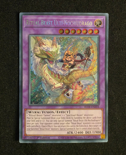 BLTR-EN018 Ritual Beast Ulti-Nochiudrago Secret Rare 1st Edition YuGiOh (NM/M) - Image 1