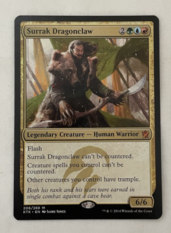 1x Surrak Dragonclaw Khans of Tarkir 206/269 MTG Magic the Gathering LP - Image 1