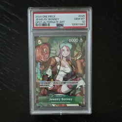 One Piece Jewelry Bonney OP07-026 500 Years Future Alt Art Foil PSA 10 - Image 1