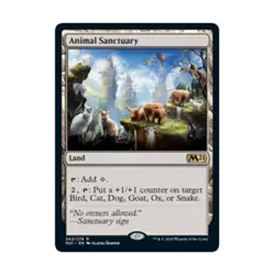 WOTC MtG Core Set 2021 Animal Sanctuary (R) (Foil) NM - Image 1