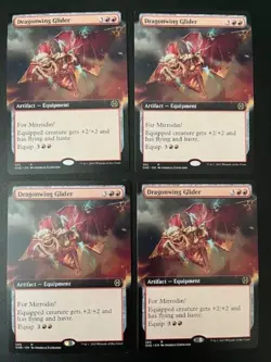 MTG- Dragonwing Glider x4 - Phyrexia: All Will Be One (Extended Art) - Image 1