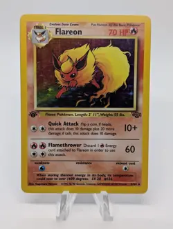 Pokemon Flareon 3/64 Jungle 1st Edition Holo Rare - Image 1