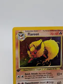 Pokemon Flareon 3/64 Jungle 1st Edition Holo Rare - Image 2