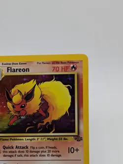 Pokemon Flareon 3/64 Jungle 1st Edition Holo Rare - Image 3