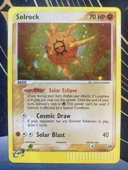 Solrock 13/100 2003 Pokemon EX Sandstorm Holo *Creased - Image 3