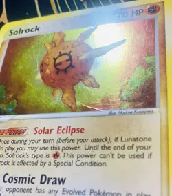 Solrock 13/100 2003 Pokemon EX Sandstorm Holo *Creased - Image 4