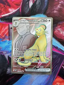 Team Rocket's Persian ex 219/182 Ultra Rare Sv10: Pokemon Destined Rivals Holo - Image 1