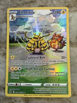 Electivire GG08/GG70 Crown Zenith Galarian Gallery Full Art Pokemon TCG - Image 1