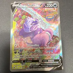 Pokemon Galarian Slowking V 179/198 SWSH06 Chilling Reign Holo Full Art - Image 1