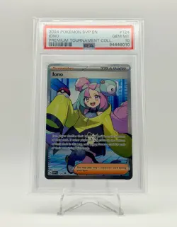 2024 POKEMON SCARLET VIOLET PREMIUM TOURNAMENT COLLECTION IONO PROMO 124 PSA 10 - Image 1