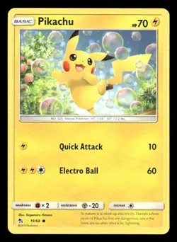 Pikachu 19/68 C Hidden Fates LP Pokemon - Image 1
