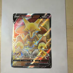 The Pokemon Company Pokemon TCG Alakazam V 172/185 Swsh04 Full Art Holo UR Eng - Image 1
