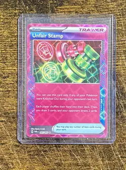 Pokemon TCG Unfair Stamp 165/167 Twilight Masquerade Ace - Image 1