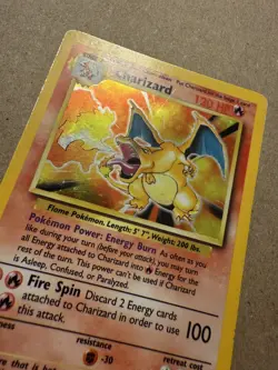 Pokemon TCG Charizard MP Base Set Holo 4/102 Unlimited English 1999 - Image 4