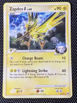 Zapdos G - 12/99 Pokemon Holo Rare - Arceus - MP - Image 1