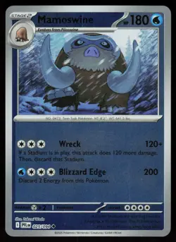 Mamoswine 025/094 Uncommon Phantasmal Flames Pokemon Reverse Holo Near Mint - Image 1