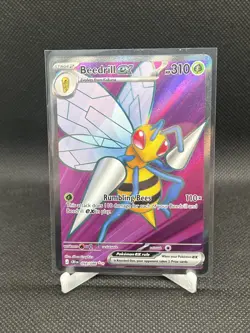 Beedrill ex 98/86 Full Art Double Ultra Rare Pokemon Chaos Rising ME04 NM - Image 1