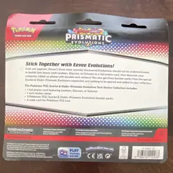 Pokemon TCG Prismatic Evolutions Tech Sticker Collection 3-Pack Glaceon - Image 2