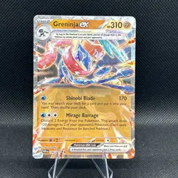 GRENINJA EX 106/167 TWILIGHT MASQUERADE Pokemon TCG Double Rare Holo NM - Image 1